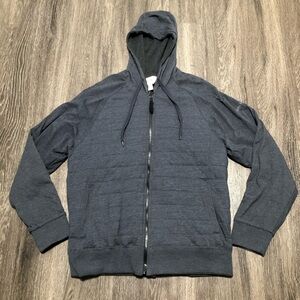 Field & Stream Reversible Padded Hybrid Zip Hoodie - Indigo HTHR - Large